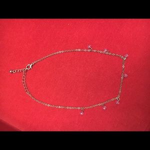 Set of 2 Dainty Purple Chokers